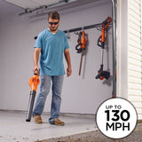 Black+Decker 130 mph 100 CFM 20 V Battery Handheld Sweeper Kit (Battery & Charger)