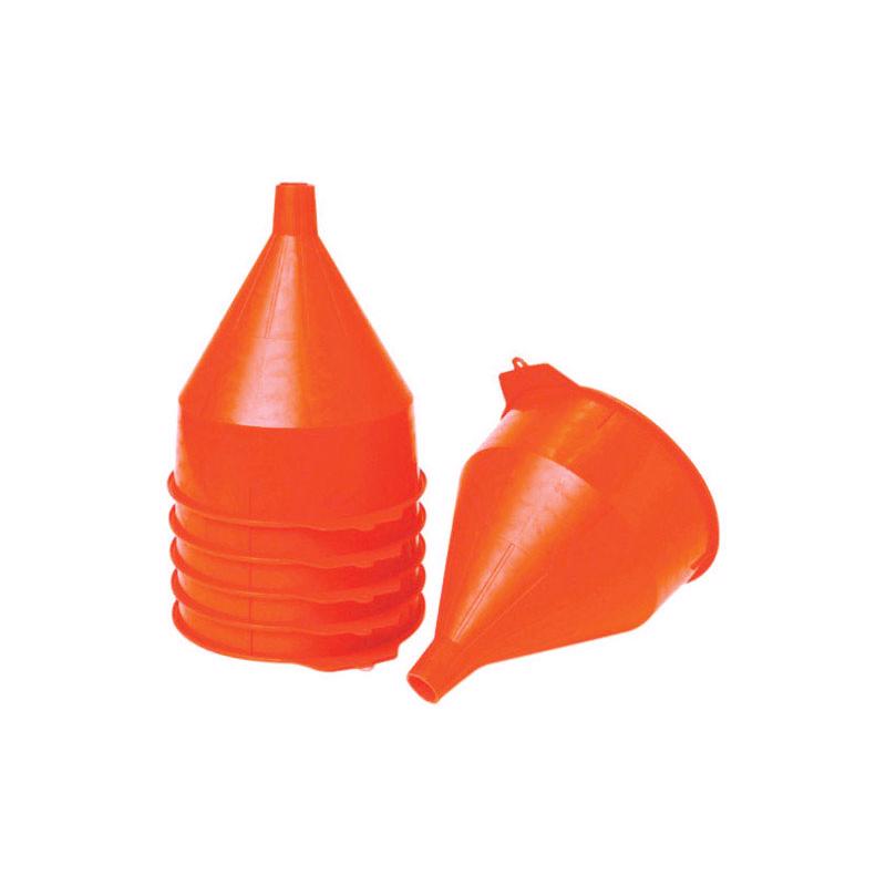 Little Giant Orange 10-1/2 in. H Plastic 192 oz Funnel, Pack of 6