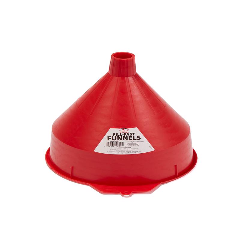 Little Giant Orange 10-1/2 in. H Plastic 192 oz Funnel, Pack of 6