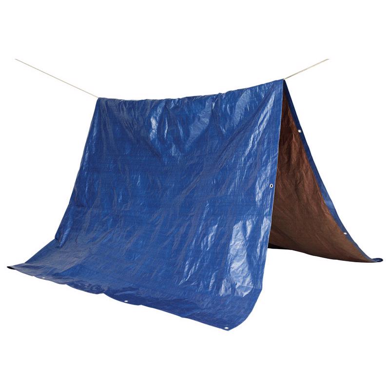 Ace 10 ft. W X 12 ft. L Medium Duty Polyethylene Tarp Blue/Brown