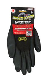 Grease Monkey Unisex Indoor/Outdoor Mechanic Grip Gloves Black M 1 pair, Pack of 6