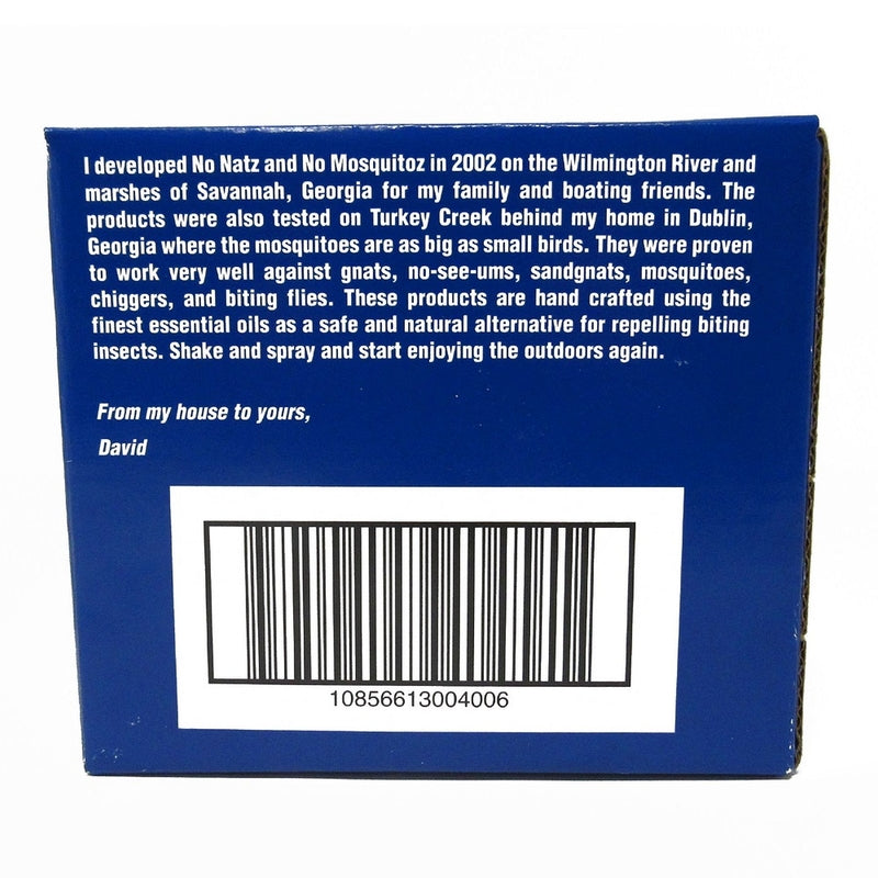 No Natz Organic Insect Repellent Liquid For Variety of Insects 4 oz, Pack of 12