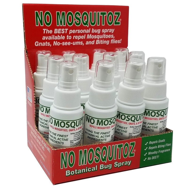 No Natz Organic Insect Repellent Liquid For Mosquitoes/Other Flying Insects 2 oz, Pack of 12