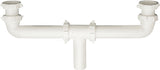 Plumb Pak PP930W Center Outlet, 1-1/2 in, Slip-Joint, Plastic, White