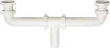 Plumb Pak PP930W Center Outlet, 1-1/2 in, Slip-Joint, Plastic, White
