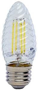 Feit Electric BPF1560/850/FILED LED Bulb, 120 V, 500 Lumens, 6 W, F15 Lamp, 60 W Equivalent, E26 Lamp Base, Clear, Pack of 6
