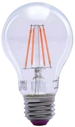 Feit Electric A19/TPK/LED LED Bulb, General-Purpose, A19 Lamp, 25 W Equivalent, E26 Lamp Base, Dimmable, Clear, Pack of 6