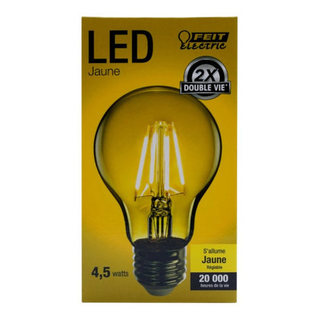 Feit Electric A19/TY/LED LED Bulb, General-Purpose, A19 Lamp, 25 W Equivalent, E26 Lamp Base, Dimmable, Clear, Pack of 6