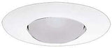 Halo 300P Recessed Light Trim, 6 in Dia, 4-3/4 in OAH, Metal Body, White