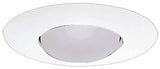 Halo 300P Recessed Light Trim, 6 in Dia, 4-3/4 in OAH, Metal Body, White