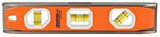 Johnson 1435-1000 Torpedo Level, 10-3/4 in L, 3-Vial, Magnetic, Aluminum, Black