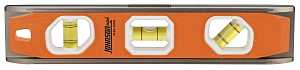 Johnson 1435-1000 Torpedo Level, 10-3/4 in L, 3-Vial, Magnetic, Aluminum, Black