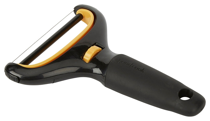 Goodcook 20331 Adjustable Cheese Slicer, Stainless Steel Blade, Plastic Handle, Black