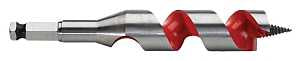 Milwaukee 48-13-1003 Ship Auger Bit, 1 in Dia, 6 in OAL, Wide Flute, 7/16 in Dia Shank, Hex Shank