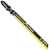 Bosch T141HM1 Jig Saw Blade, 4 in L, 6 TPI, Carbide Cutting Edge