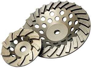 Diamond Products 22474 Cup Grinder, 7 in Dia, 1/8 in Thick, 5/8-11 in Arbor, Diamond Abrasive