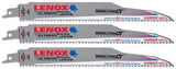 Lenox 2059102 Series Reciprocating Saw Blade, Applicable Materials: Cast Iron, Stainless Steel, 1 in W, 9 in L, 6 TPI