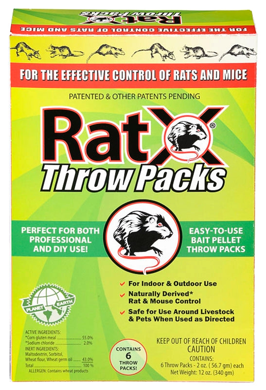 RatX 620103 Rat Killer, Pellet, 12 oz Box