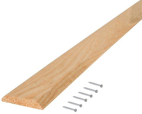 M-D 11924 Threshold, 36 in L, 3 in W, Flat Profile, Hardwood, Natural