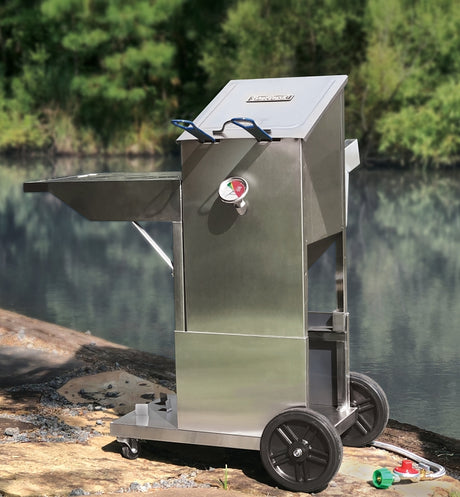FRYER W/CART STAINLESS 4GAL