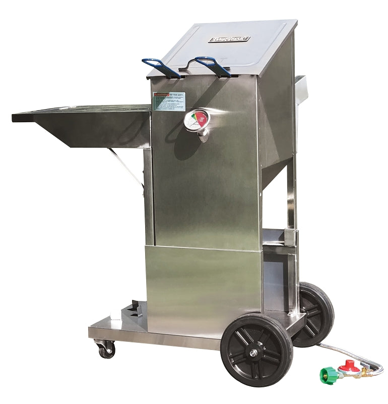 FRYER W/CART STAINLESS 4GAL