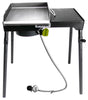 Barbour PS115 Patio Stove with Griddle Tapper, 1-Burner, LPG, 30,000 Btu, Manual Ignition, Aluminum/Steel