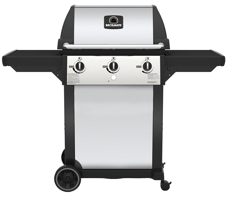 Broil-Mate 116454S LP Gas Grill, 40,000 Btu BTU, Liquid Propane, 3 -Burner, 400 sq-in Primary Cooking Surface