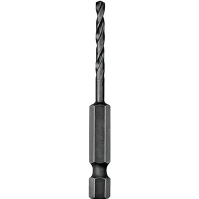 DEWALT DD5115 Impact Drill Bit, 15/64 in Dia, 3-5/32 in OAL, Spiral Flute, 1/4 in Dia Shank, Hex Shank
