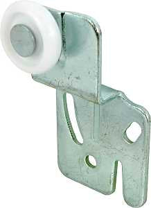 Prime-Line N 6501 Roller Assembly, 2-1/2 in L x 1-3/8 in W Dimensions, 7/8 in Dia Roller, 1/4 in W Roller, Nylon/Steel