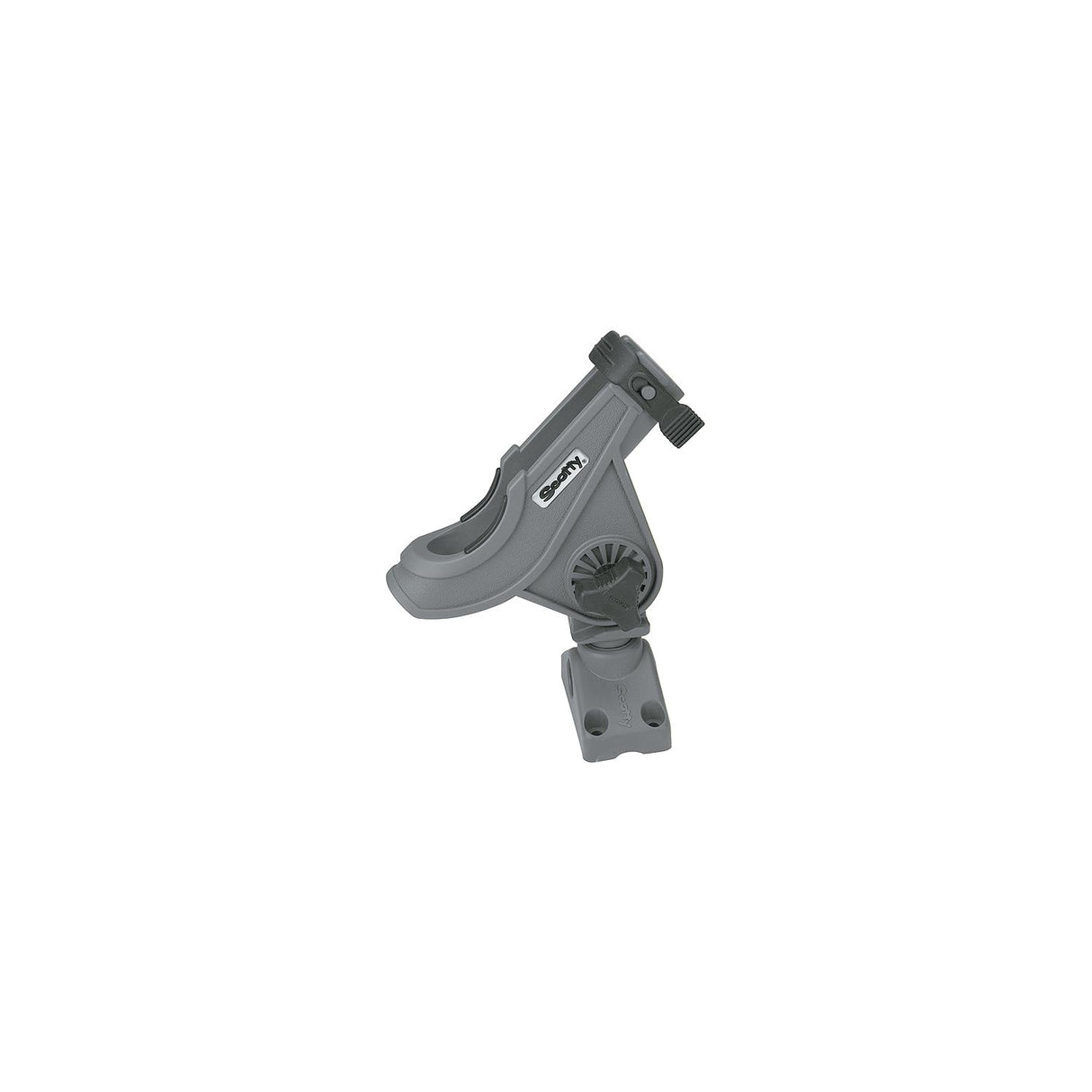 Scotty 280GR Bait Caster/Spinning Rod Holder w/ Side/Deck Mt., Gray