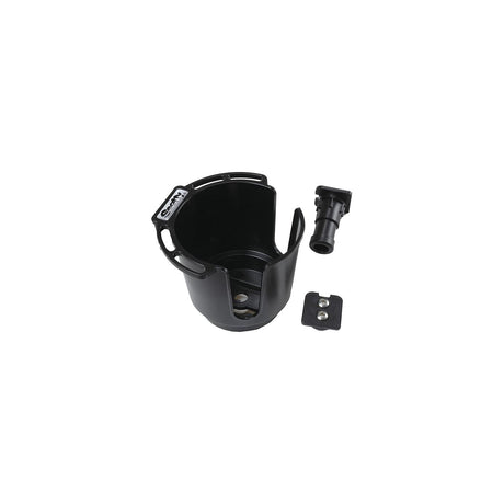 Scotty XXX Drink Holder w/Bulkhaed/Gunnel/Rod Holder Mt., Black
