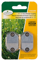 Landscapers Select GC535 Hose Mender, 5/8 to 3/4 in, Brass, Brass/Silver