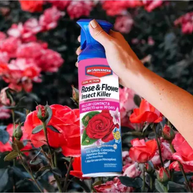 BioAdvanced Dual Action Rose and Flower Insect Killer Continuous Spray 15.7 oz