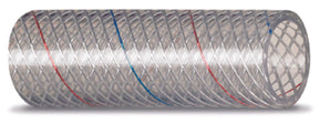 Seachoice 23554 Clear Reinforced PVC Tubing w/Red & Blue Tracer - 162 Series1-1/2" x 50'