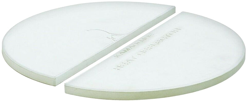 Kamado Joe CLASSIC JOE KJ-HDP Heat Deflector Plate, Half-Moon, Ceramic, For: Classic 18 in Kamado Grill