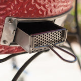 Kamado Joe KJ23RH Charcoal Grill, 245 sq-in Primary Cooking Surface, Red, Side Shelf Included: Yes