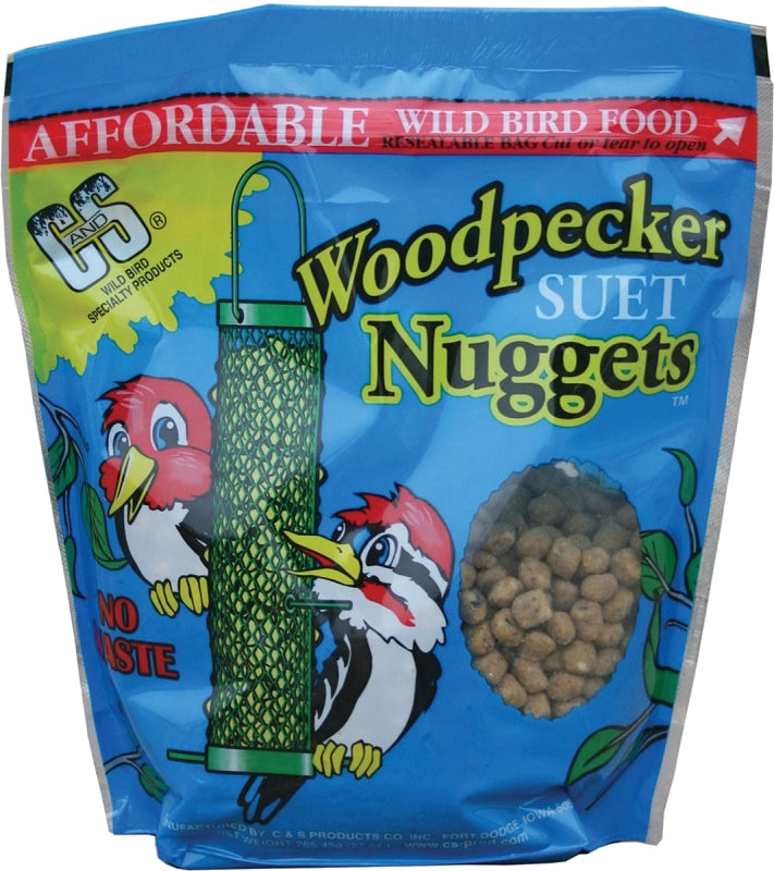 C&S Nuggets CS06109 Corn Bird Food, 27 oz, High-Energy, Bag