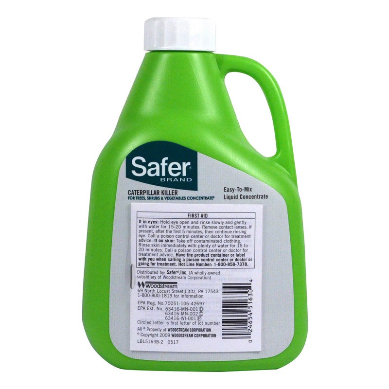Safer 5163-6 Caterpillar Killer, Liquid, 16 oz