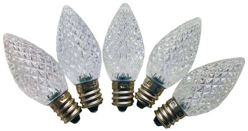 Hometown Holidays 24778 Bulb, Candelabra Lamp Base, LED Lamp, Crystal Warm White Light