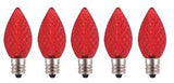 Hometown Holidays 24772 Retro Bulb, Candelabra Lamp Base, LED, Crystal Red