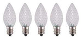 Hometown Holidays 24771 Retro Bulb, Candelabra Lamp Base, LED, Crystal Cool White