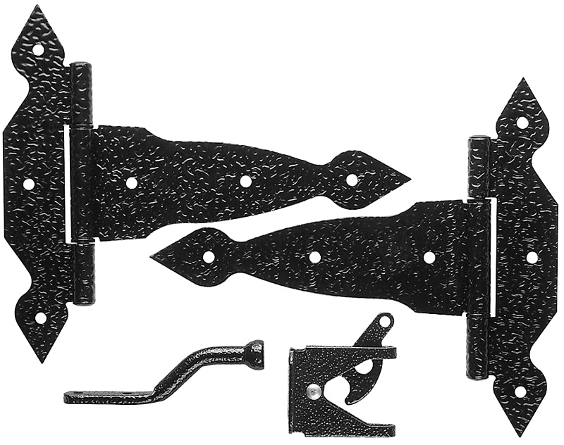 National Hardware V8412 Series N109-013 Gate Kit, Steel, Black