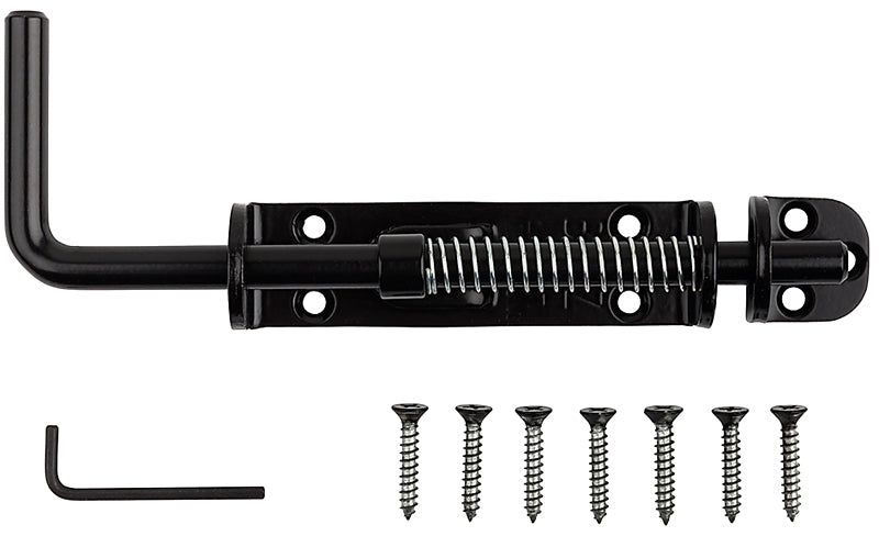 National Hardware N109-214 Slide Bolt, 1-9/16 in Bolt Head, Steel