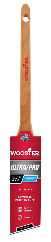 Wooster Ultra/Pro 4181-1 1/2 Paint Brush, 1-1/2 in W, Firm Brush, 2-3/16 in L Bristle, Nylon/Polyester Bristle