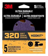 3M 27255 Power Sanding Disc, 320 Grit, 5 in Dia