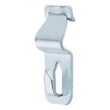 National Hardware N260-149 Push and Hang, 10 lb, Steel, Zinc, 9/32 in Projection, 1-1/2 in L x 5/8 in W, 15/PK