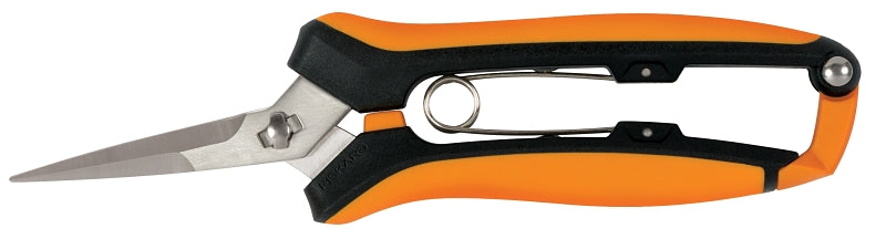 Fiskars 399250-1001 Pruning Snip, Stainless Steel Blade, Precision Ground Blade, Plastic Handle, Soft-Grip Handle