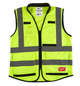 Milwaukee 48-73-5043 High-Visibility Safety Vest, 2XL, 3XL, Regular, Fits to Chest Size: 46 to 50 in, Polyester