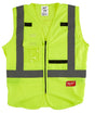 Milwaukee 48-73-5022 High-Visibility Safety Vest, L, XL, Regular, Unisex, Fits to Chest Size: 42 to 46 in