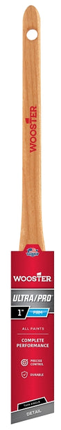 Wooster 4181-1 Paint Brush, 1 in W, Nylon/Polyester Bristle, Angle Sash Handle